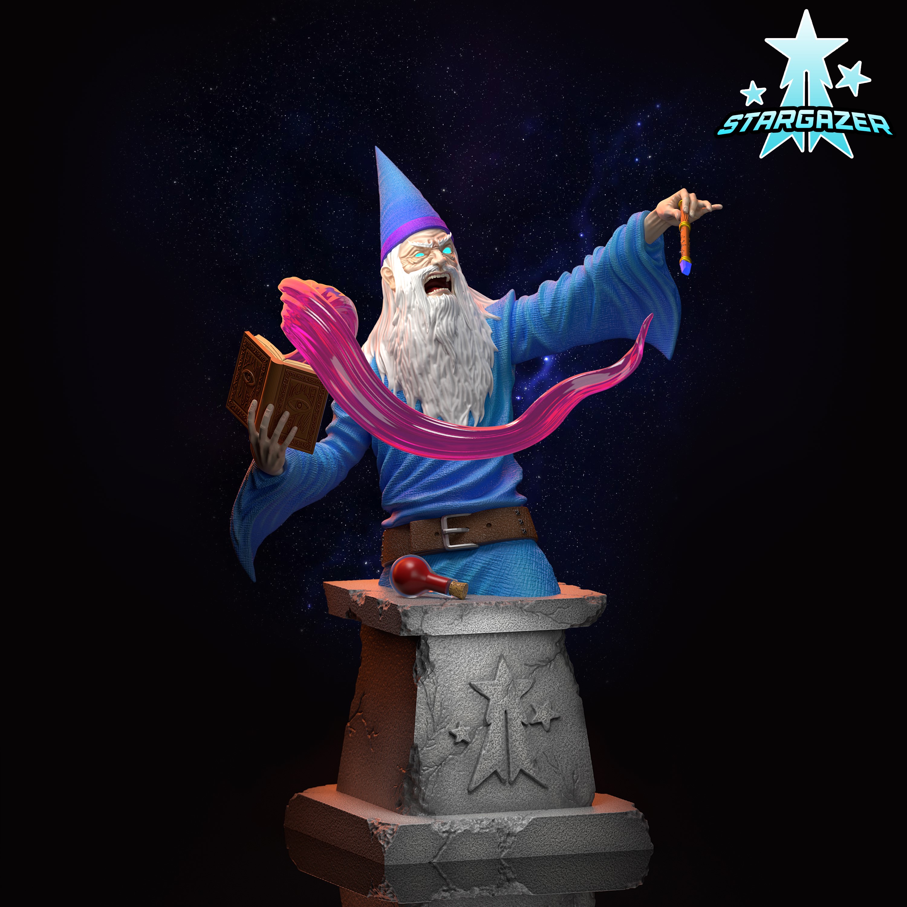 The Sage Summoner Pedestal Bust - Stargazer Collection